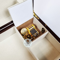 Wooden Musical Jewellery Box - Rêverie By Alphonse Mucha (Liszt- Liebestraum) image