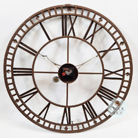 60cm Decorative Round Metal Clock By AMS image