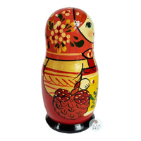 Zagorsk Village Floral Russian Dolls 16cm (Set Of 6) image