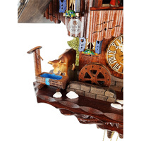 Wood Sawer & Dancers 1 Day Mechanical Chalet Cuckoo Clock 35cm By HEKAS image