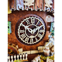 Wood Chopper & Deer Battery Chalet Cuckoo Clock 47cm By TRENKLE image