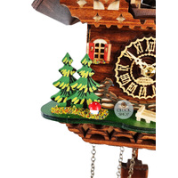 Dog & Water Trough Battery Chalet Cuckoo Clock 22cm By TRENKLE image