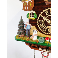 Heidi House Battery Chalet Cuckoo Clock With Swinging Doll 23cm By TRENKLE image