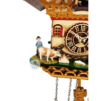 Cow & Water Trough Battery Chalet Cuckoo Clock 20cm By TRENKLE image