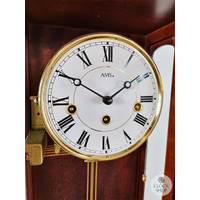 66cm Mahogany 8 Day Mechanical Chiming Wall Clock By AMS image