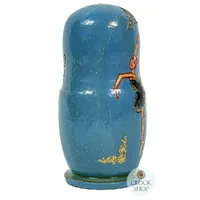 Ballerina Russian Dolls- Blue 11cm (Set Of 5) (Pas De Deux) image