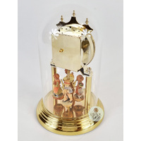 23cm Gold Anniversary Clock With Hand Painted Figurines By HALLER image