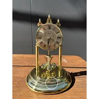 30cm Gold Anniversary Clock With Engraved Dial & Westminster Chime By HALLER (Blemish) image