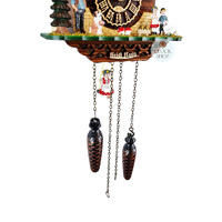 Heidi House Battery Chalet Cuckoo Clock With Swinging Doll 23cm By TRENKLE image