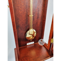 66cm Mahogany 8 Day Mechanical Chiming Wall Clock By AMS image