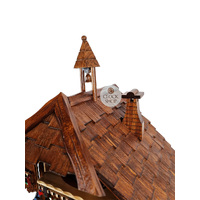 Wood Chopper 8 Day Mechanical Chalet Cuckoo Clock With Dancers 44cm By ENGSTLER image