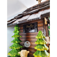 Farmer & Sheep Battery Chalet Cuckoo Clock 30cm By ENGSTLER image