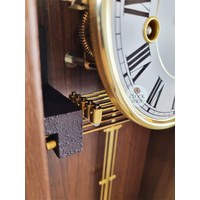 58cm Walnut 8 Day Mechanical Chiming Wall Clock By AMS image