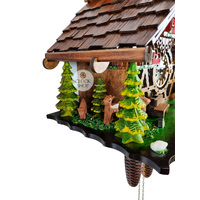 Wood Chopper 8 Day Mechanical Chalet Cuckoo Clock 35cm By ENGSTLER image