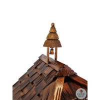 Farmer & Sheep Battery Chalet Cuckoo Clock 30cm By ENGSTLER image