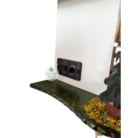 Bell Ringer & Cow Battery Chalet Cuckoo Clock With Bell Tower 30cm By TRENKLE image