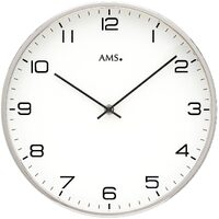 30cm Silver Wall Clock By AMS image