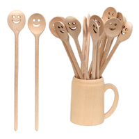 Wooden Spoon With Smiley Face image