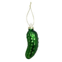 11cm Green Cucumber Pickle Hanging Decoration image