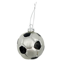 6.7cm Glass Soccer Ball Hanging Decoration  image