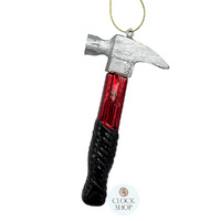 10cm Glass Hammer Hanging Decoration image