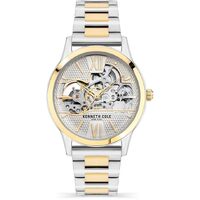 36mm Gold & Silver Automatic Womens Watch With Skeleton Dial By KENNETH COLE image