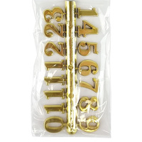 16mm Gold Arabic Numerals image