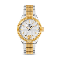 38mm Bayside Two-Tone Silver & Gold Womens Watch With Silver Dial By VERSACE image