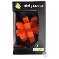 Wooden 3D Puzzle- Orange Crystal image