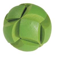 Wooden 3D Puzzle- Green Ball image