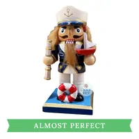 16cm Blue & White Captain Nutcracker (Small Chip) image