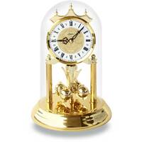 23cm Gold Anniversary Clock With Ornamental Dial By HALLER (Roman) image