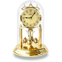 23cm Gold Anniversary Clock With Ornamental Dial By HALLER (Arabic) image