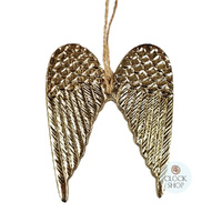 9cm Gold Angel Wings Hanging Decoration image