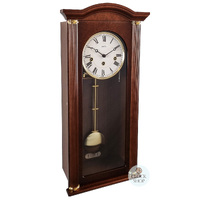 58cm Walnut 8 Day Mechanical Chiming Wall Clock By AMS image