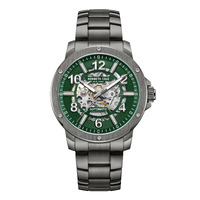 44mm Grey Automatic Mens Watch With Green Skeleton Dial By KENNETH COLE image