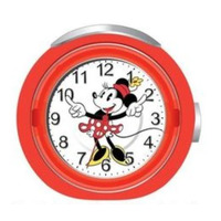 12cm Red Minnie Mouse Musical Analogue Alarm Clock By DISNEY image