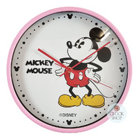 30cm Pink Mickey Mouse Wall Clock By DISNEY image