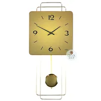 50cm Gold Modern Pendulum Wall Clock By AMS image