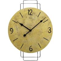 46cm Round Modern Wall Clock With Antique Brass Dial By AMS image