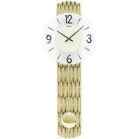 62cm Gold Pendulum Wall Clock With Frosted Glass Dial By AMS image