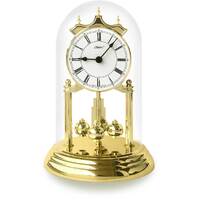 23cm Gold Anniversary Clock With White Dial & Westminster Chime By HALLER (Roman) image