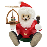 15cm Santa & Pyramid German Incense Burner By Richard Glässer image