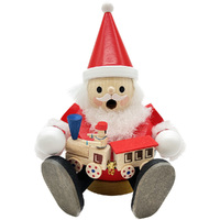 15cm Santa & Train German Incense Burner By Richard Glässer image