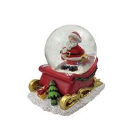 8cm Santa Claus On Sleigh Snow Globe image