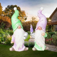 32cm Garden Gnome With Flower Or Watering Can image