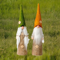 31.5cm Hessian Gnome - Green Or Orange image