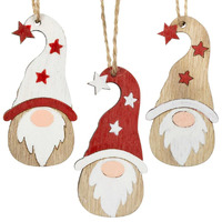 8cm Santa Hanging Decoration- Assorted Designs image