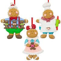 12cm Gingerbread Bakers Hanging Decoration- Assorted Designs image