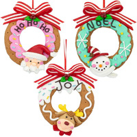 13cm Christmas Donut Hanging Decoration- Assorted Designs image